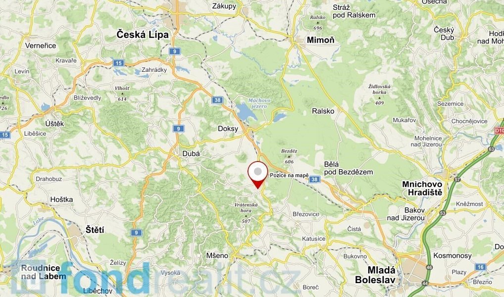 Prodej pozemku 1 295 m², Doksy – náhled fotky 4