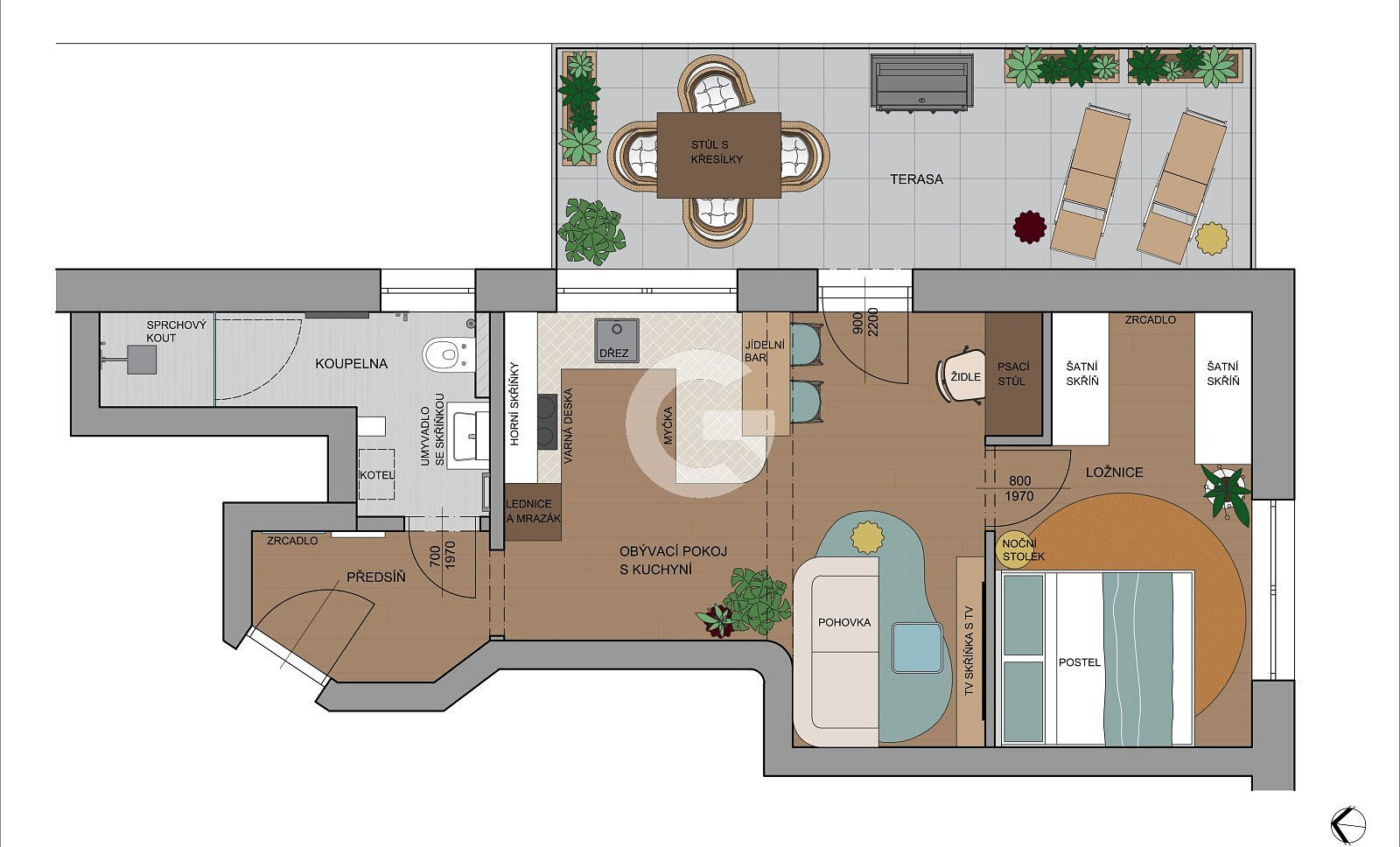 Prodej bytu 1+kk 64 m² — photo 2