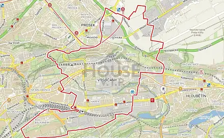 Prodej zahrady 8 993 m², Ke Klíčovu, Praha 9 - Vysočany