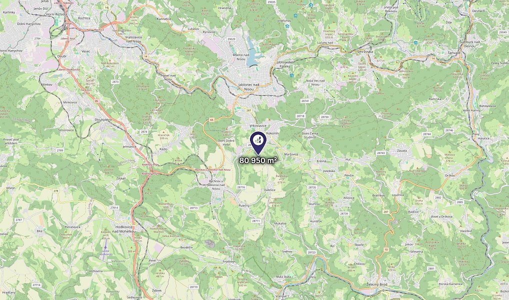 Prodej louky 40 475 m², Jablonec nad Nisou – náhled fotky 3