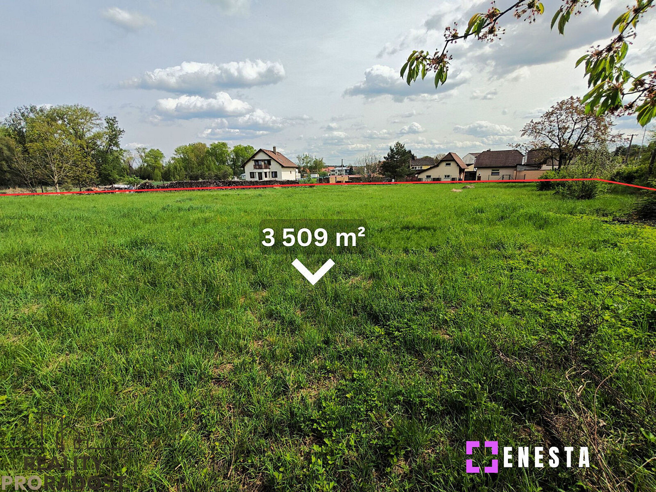 Prodej stavebního pozemku 3 509 m² – fotografie 4