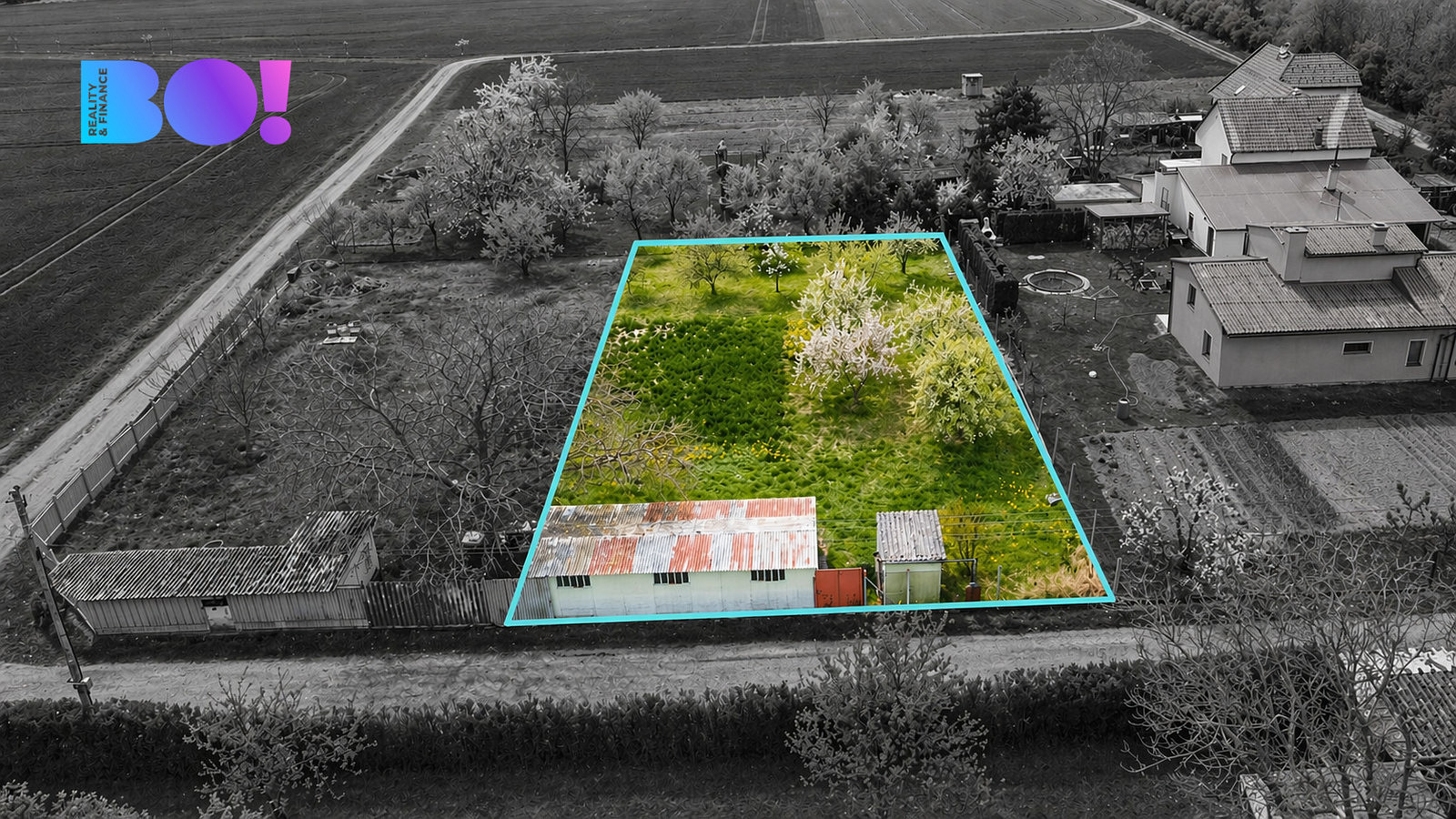 Prodej stavebního pozemku 878 m² – pohled 4