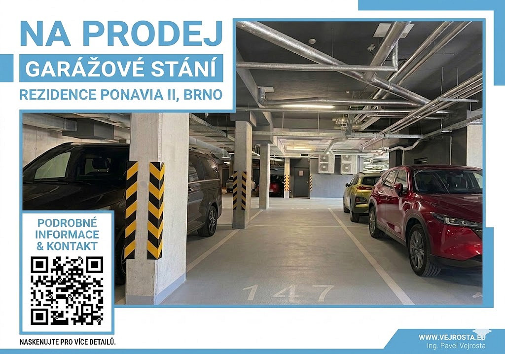 Garážové stání - ponavia 2 - brno - ponava