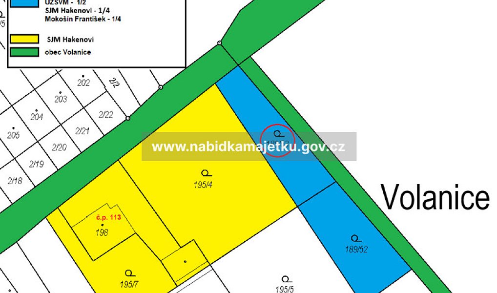 Prodej zahrady 363 m², Volanice – náhled fotky 3
