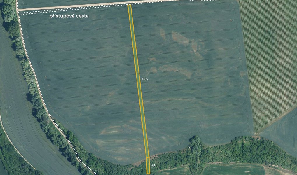 Prodej pole 4 574 m², Ořechov – náhled fotky 3