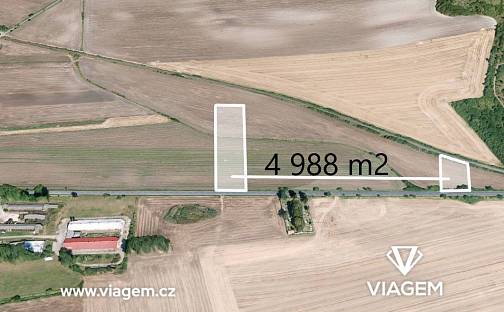 Prodej pole 623 m², Křesín, okres Litoměřice