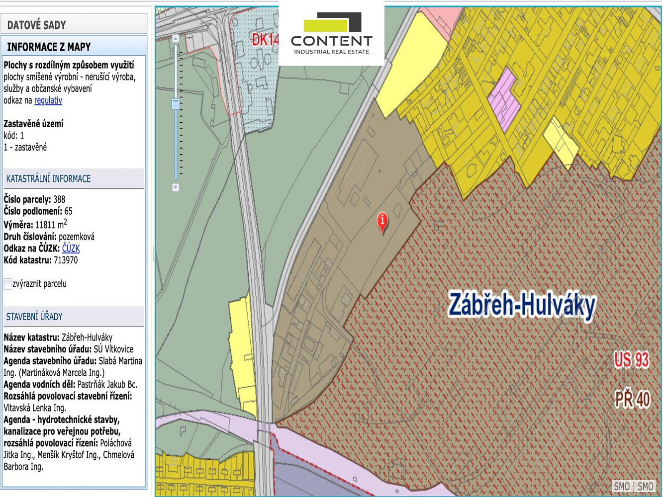 Strategický průmyslový pozemek 18 492 m² s unikátní zastavitelností 90 % Ostrava, ul. Varšavská – další