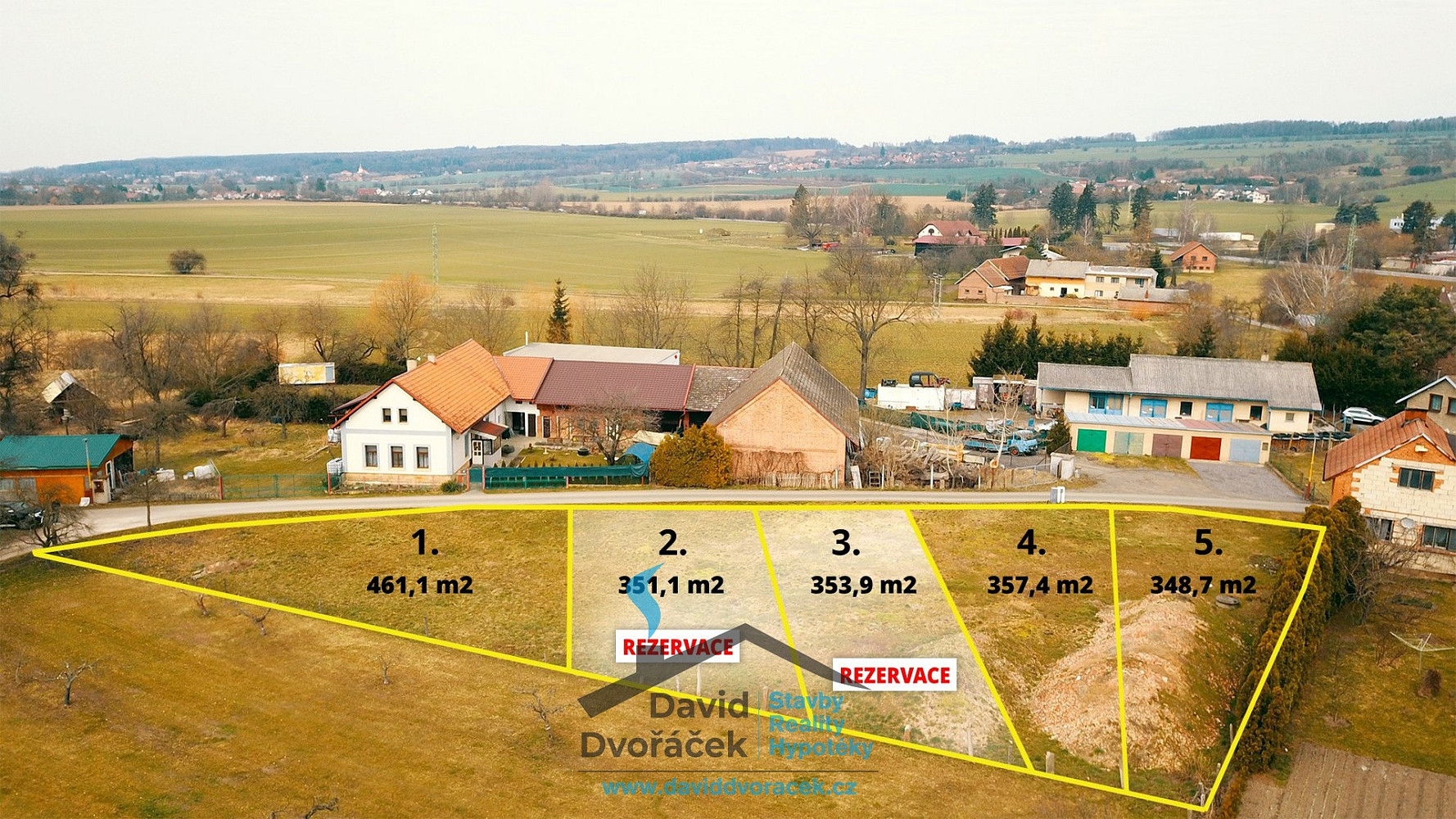 Prodej stavebního pozemku 351 m²