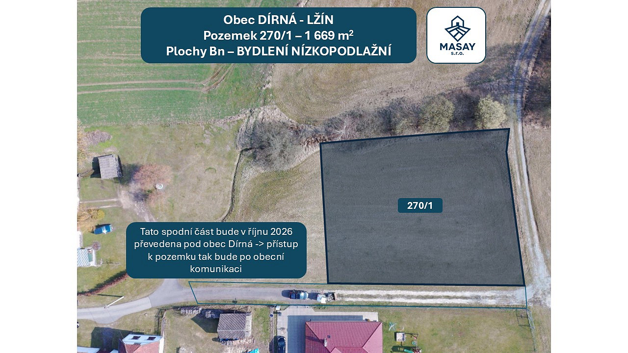 Prodej stavebního pozemku 1 669 m² – fotografie 3