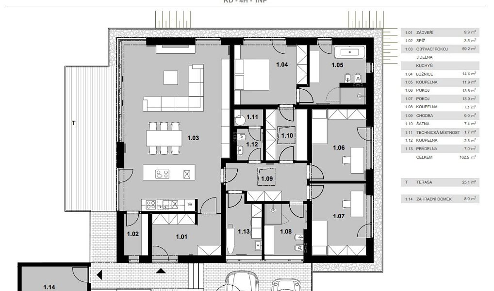 Prodej domu 162 m² s pozemkem 915 m², Průhonice – náhled fotky 6