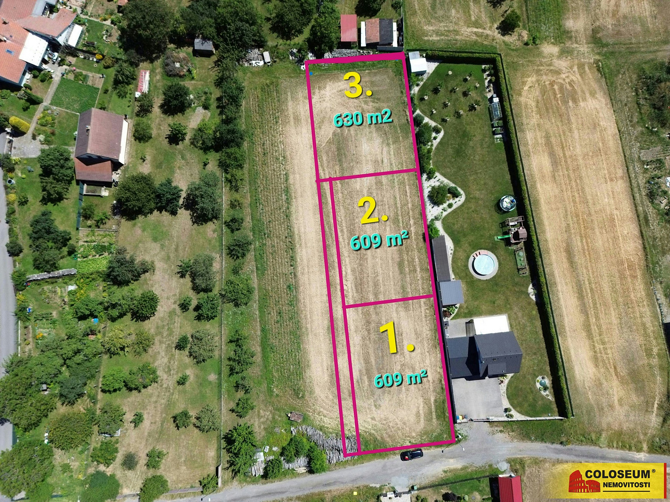 Prodej stavebního pozemku 630 m²