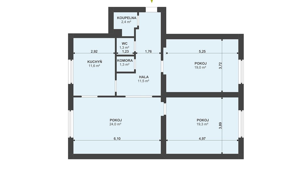 Prodej bytu 3+1 80 m², Hradec Králové – náhled fotky 3