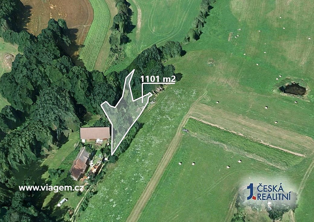 Prodej zahrady 550 m² – pohled 2