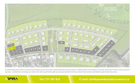 Prodej stavebního pozemku 439 m², V Čeňku, Praha 9 - Dolní Počernice