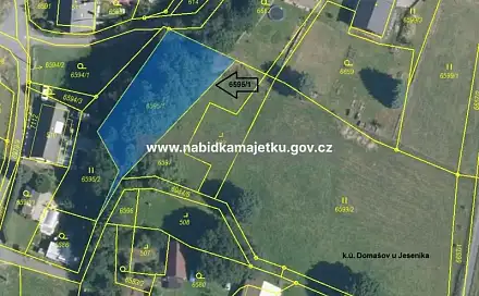 Prodej pozemku 828 m², Bělá pod Pradědem, okres Jeseník