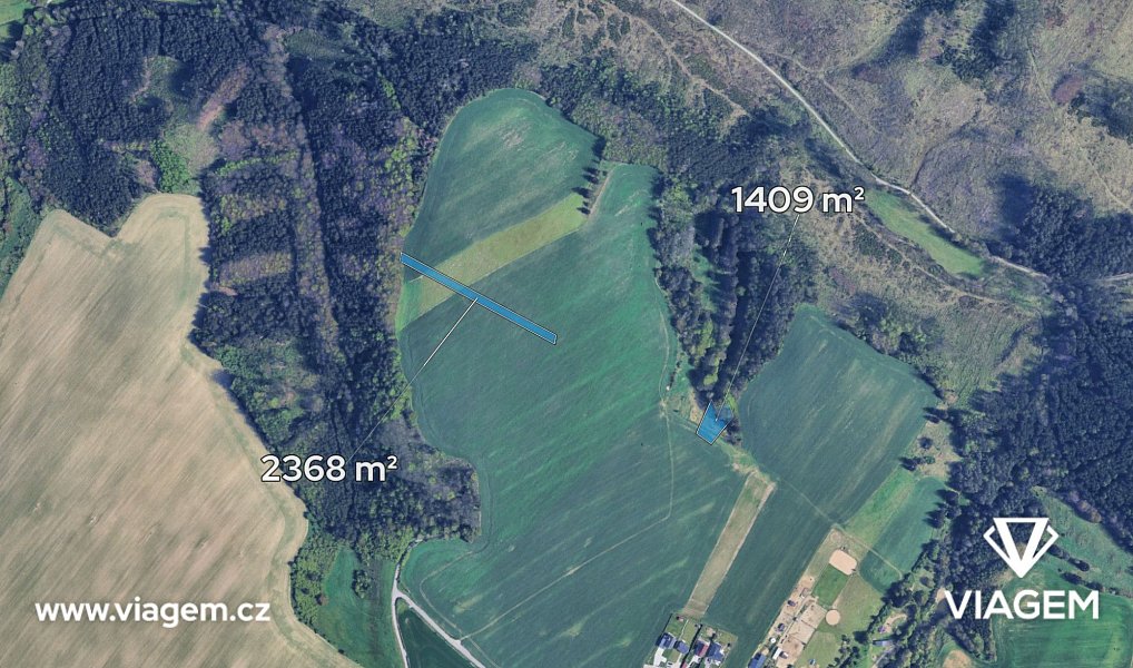 Prodej pole 3 777 m², Krasová – náhled fotky 2