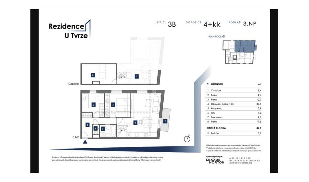 Prodej bytu 4+kk 84 m², Praha – náhled fotky 11
