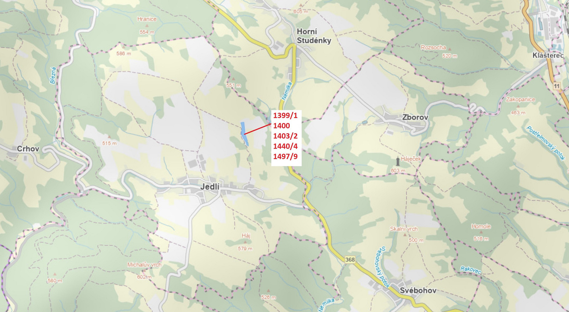 Dražba pozemku 18 908 m²