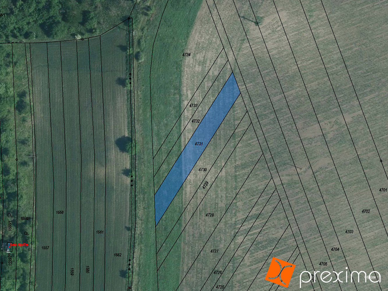 Prodej pole 280 m²
