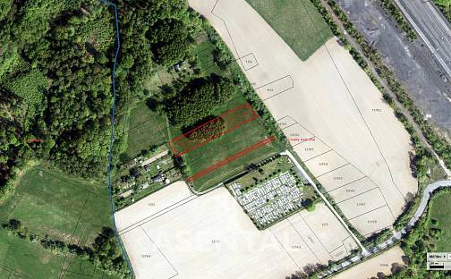 Prodej pozemku 3 556 m², Podjedlí, Karviná - Louky