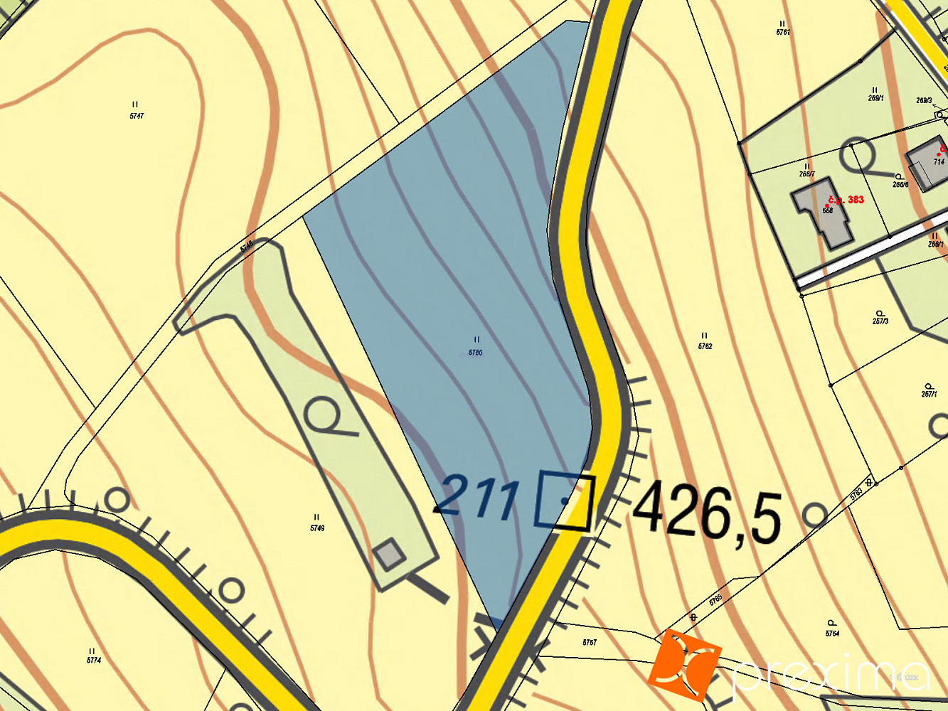 Prodej pole 2 892 m² – fotografie 3