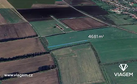 Prodej pole 4 681 m², Bánov, okres Uherské Hradiště