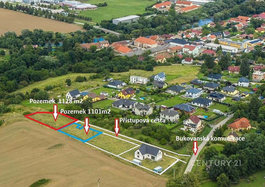 Prodej stavebního pozemku 1 101 m²