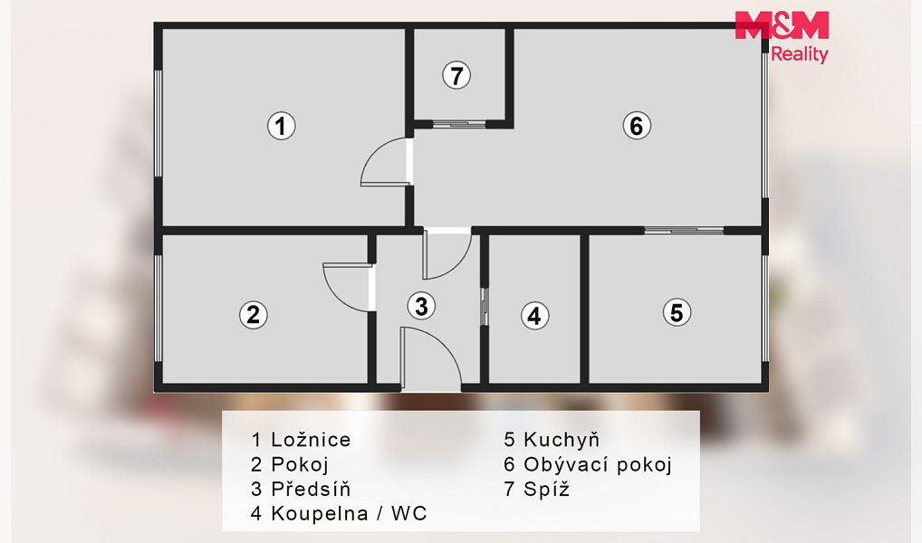 Prodej bytu 3+1 56 m², Kladno – náhled fotky 3