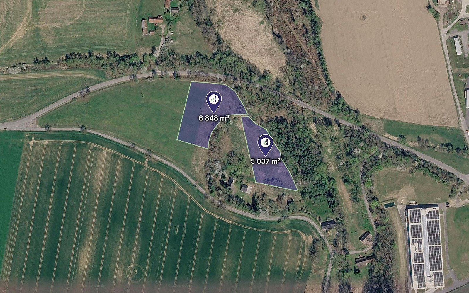 Prodej pole 11 885 m²