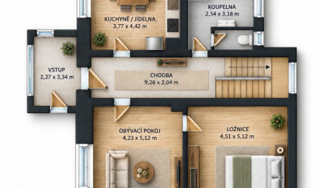 Prodej domu 279 m² s pozemkem 2 398 m², Okřesaneč – náhled fotky 14