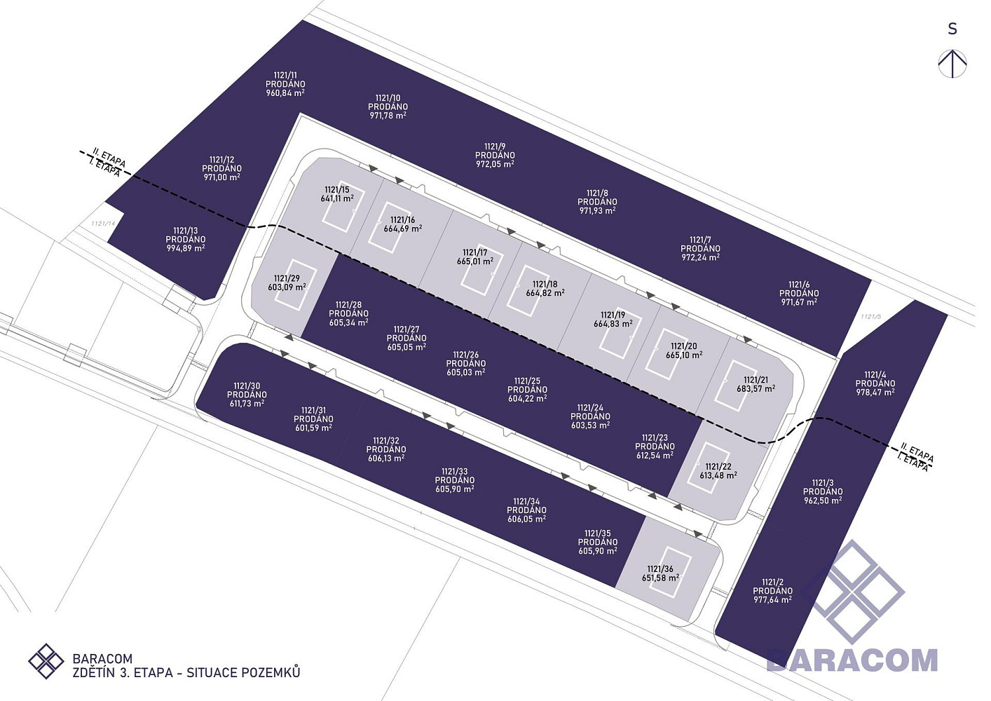 Prodej stavebního pozemku 603 m² – fotografie 2