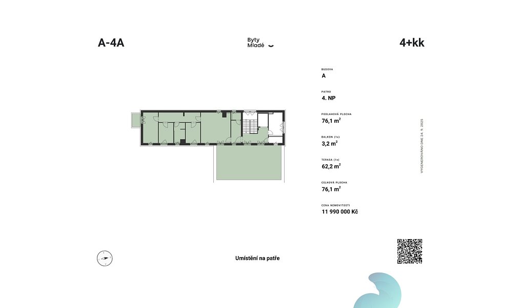 Prodej bytu 4+kk 84 m², České Budějovice – náhled fotky 3