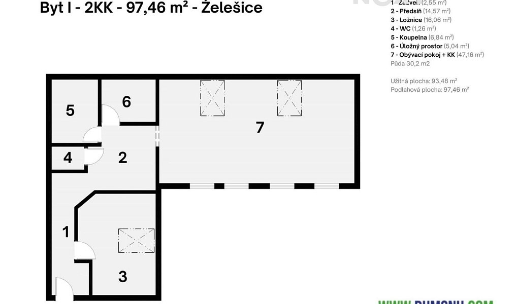 Prodej bytu 2+kk 97 m², Želešice – náhled fotky 26
