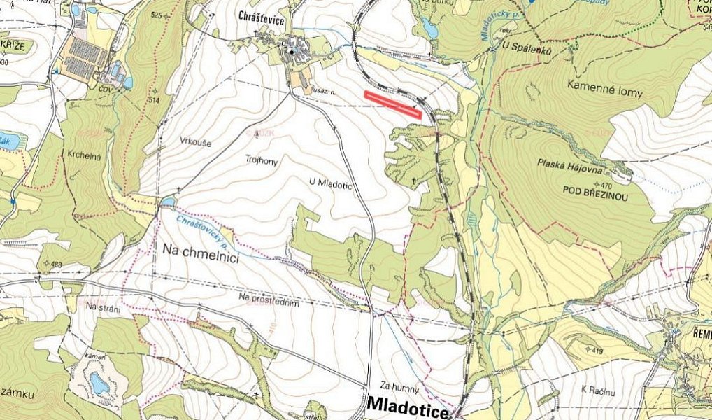 Prodej pole 11 227 m², Mladotice – fotka 1 z 2