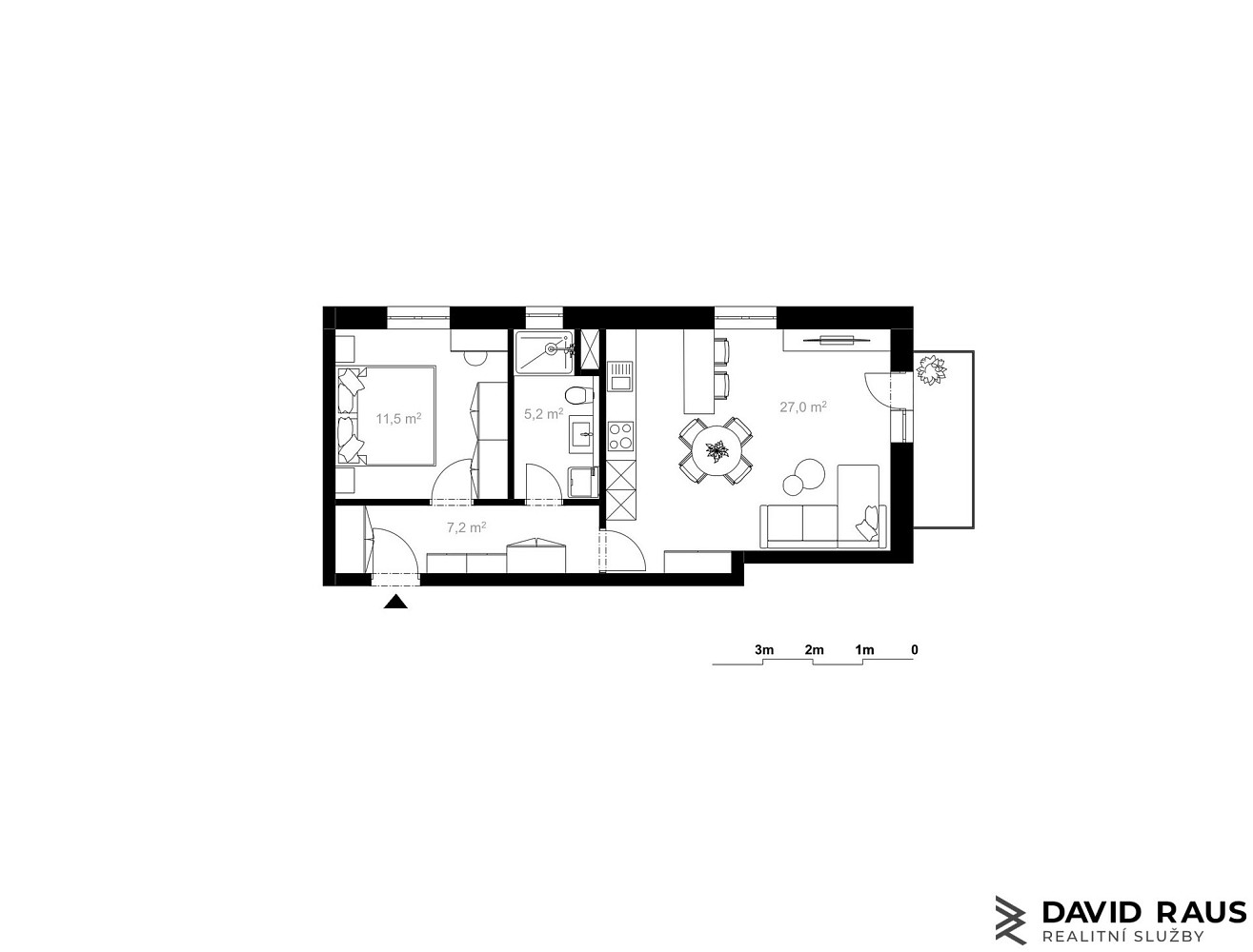 Prodej bytu 2+kk 54 m² – fotografie 3