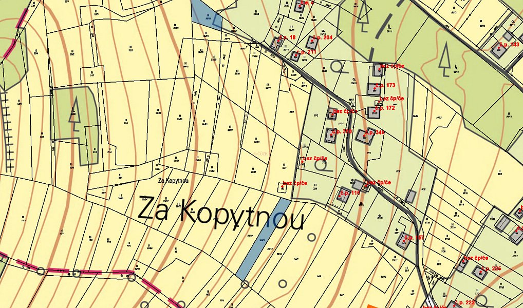 Prodej pole 1 408 m², Milíkov – náhled fotky 3