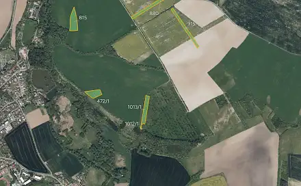 Prodej pole 15 140 m², Chrast, okres Chrudim
