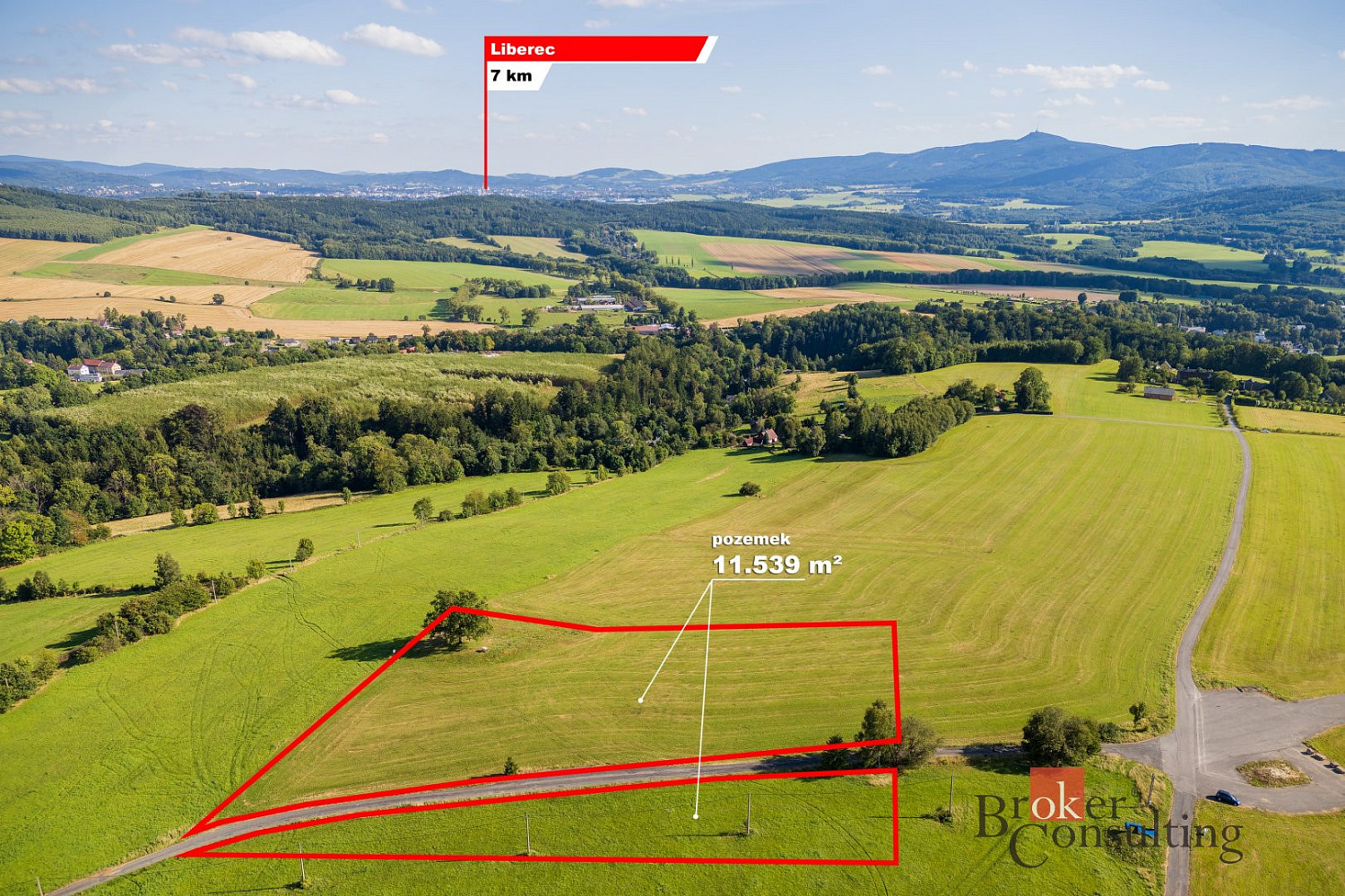 Prodej pole 11 539 m² – pohled 3
