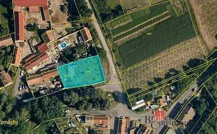 Prodej stavebního pozemku 991 m², Jimlín, okres Louny