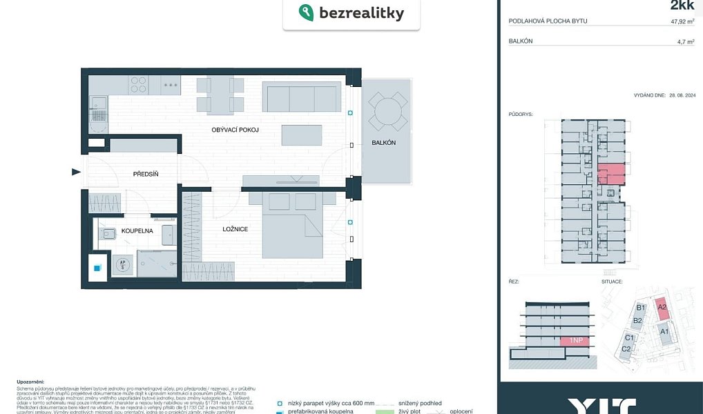 Prodej bytu 2+kk 48 m², Kladno – náhled fotky 3