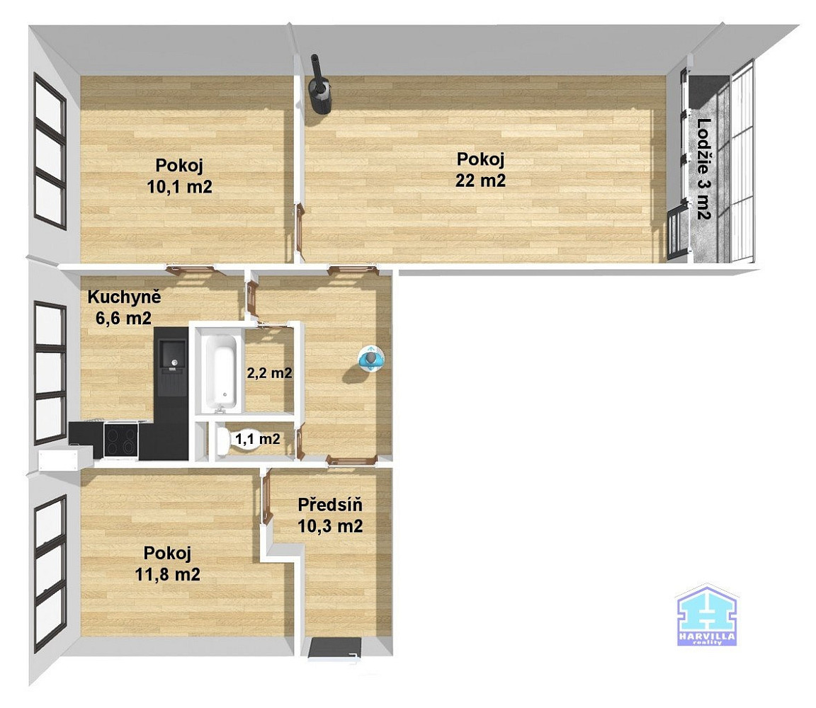 Prodej bytu 3+1 64 m² – fotografie 5