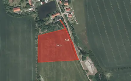 Prodej pole 31 534 m², Skřipel, okres Beroun