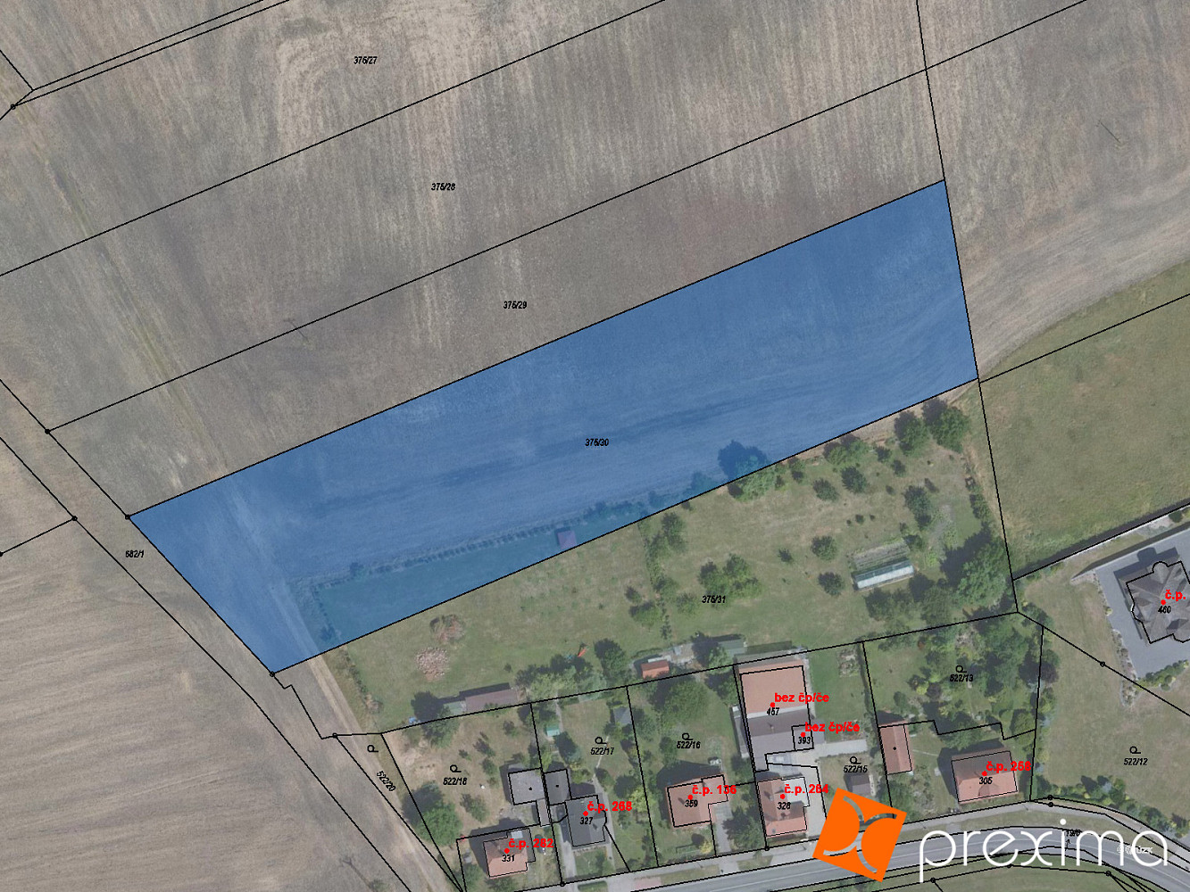 Prodej pole 1 015 m²