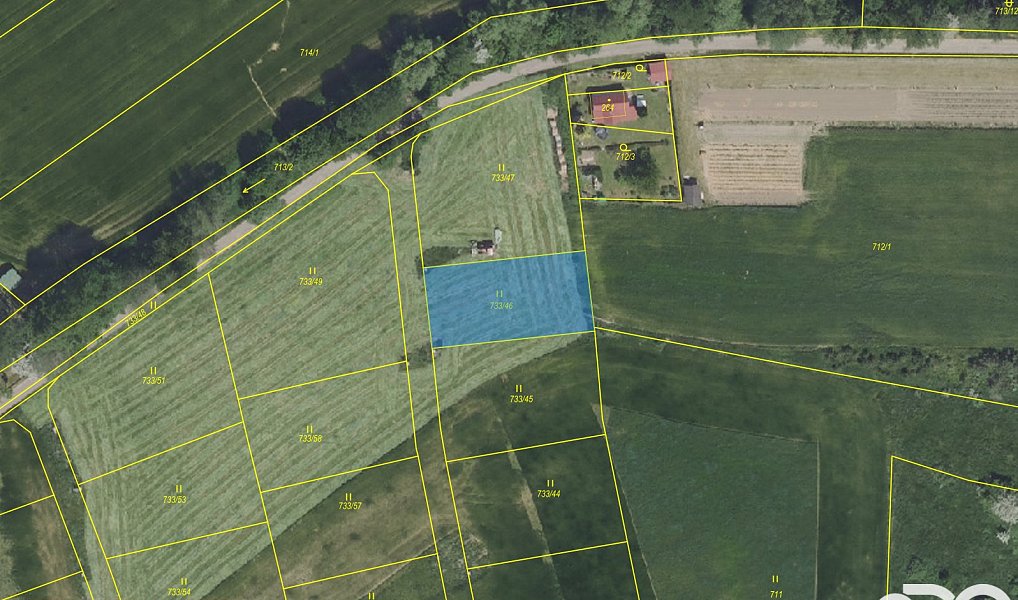 Prodej stavebního pozemku 802 m², Rataje nad Sázavou – náhled fotky 3