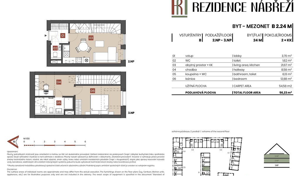 Prodej bytu 2+kk 55 m², Brandýs nad Labem-Stará Boleslav – náhled fotky 2