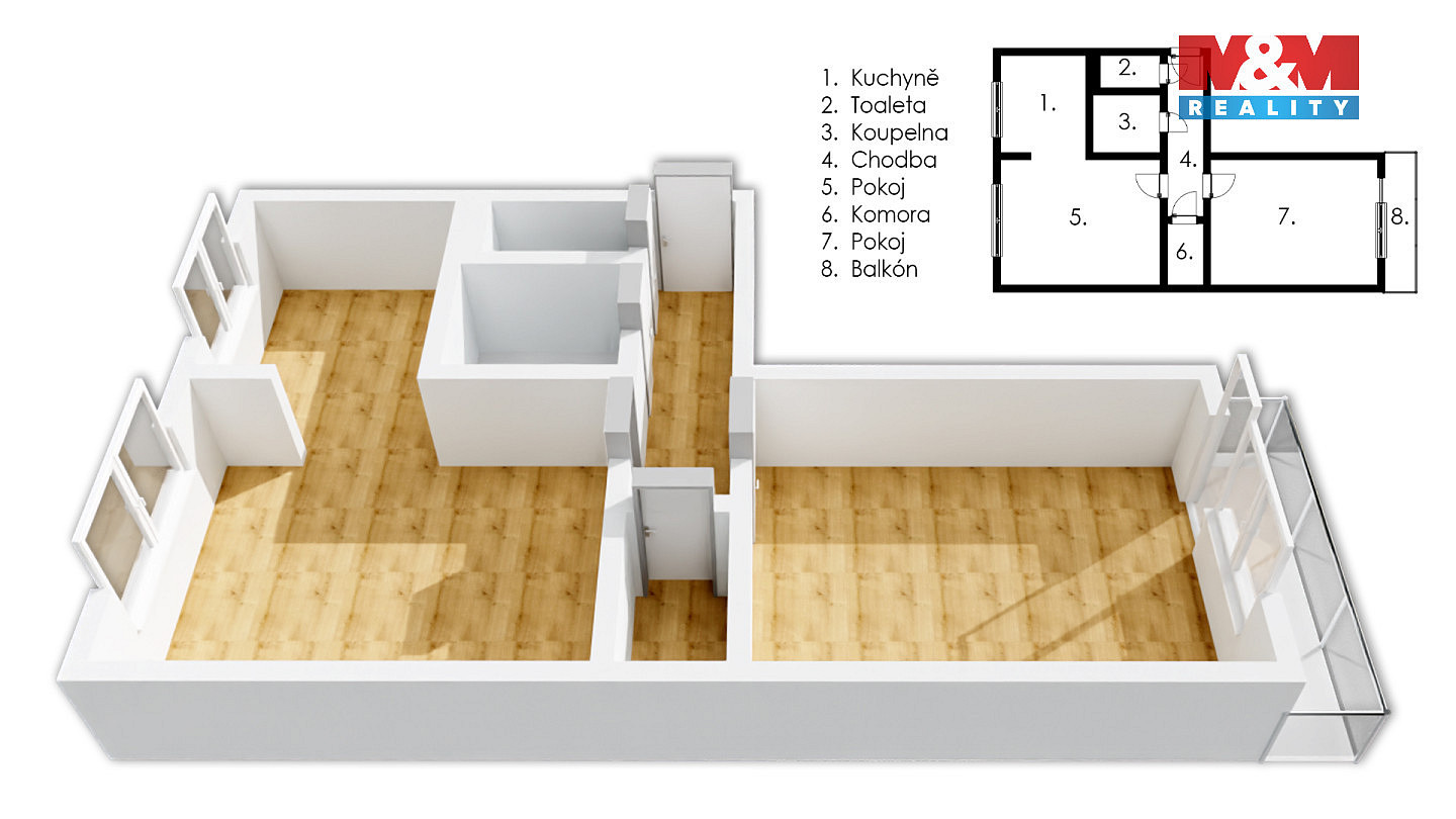 Prodej bytu 2+1 62 m² — photo 4