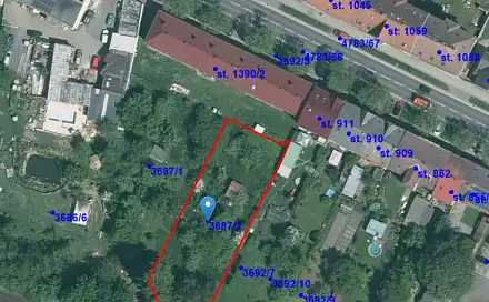 Prodej zahrady 1 178 m², Domažlice - Město
