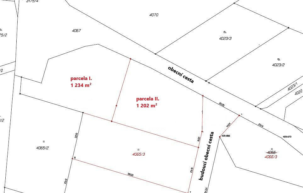 Prodej stavebního pozemku 1 234 m²
