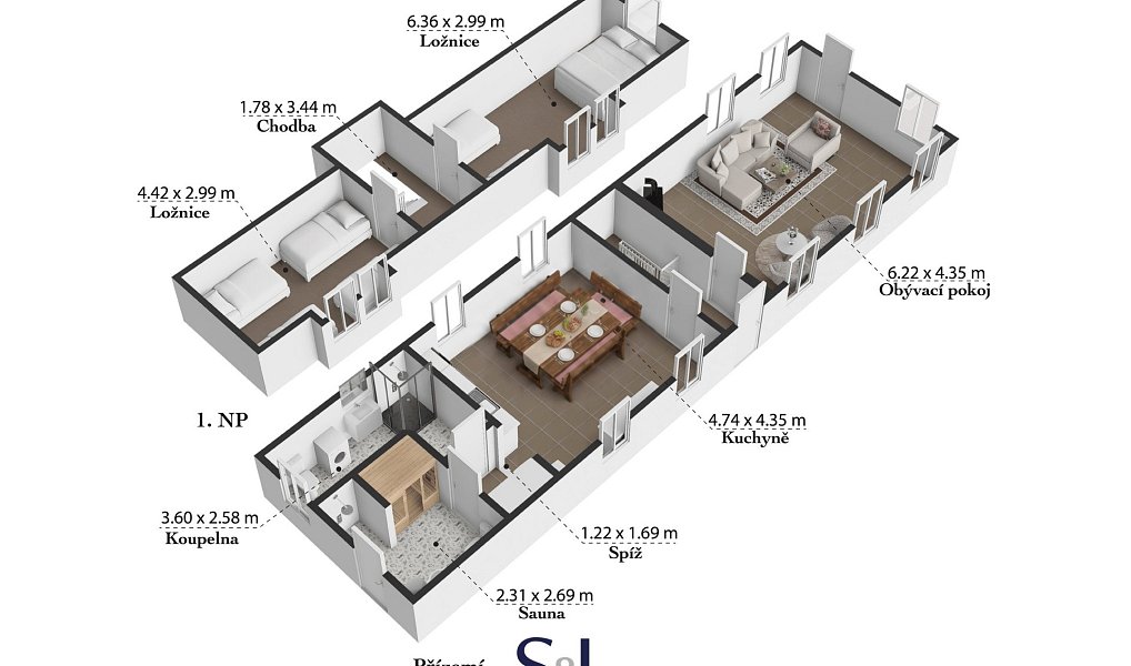 Prodej chaty/chalupy 106 m² s pozemkem 1 300 m², Hřensko – náhled fotky 33