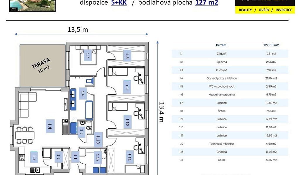 Prodej domu 127 m² s pozemkem 1 m², Opava – náhled fotky 2